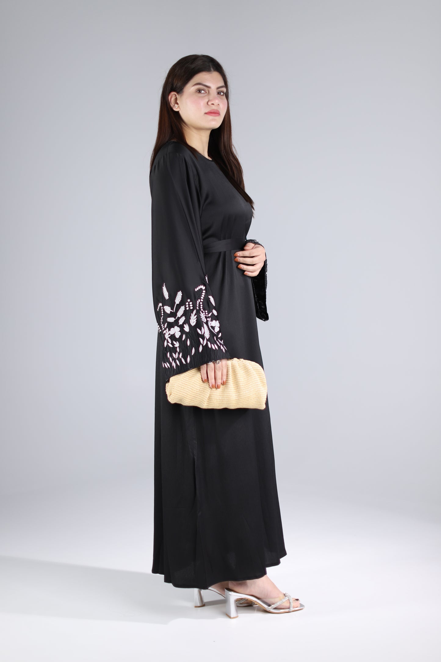 Maryam Embroidered Sleeve Maxi Dress