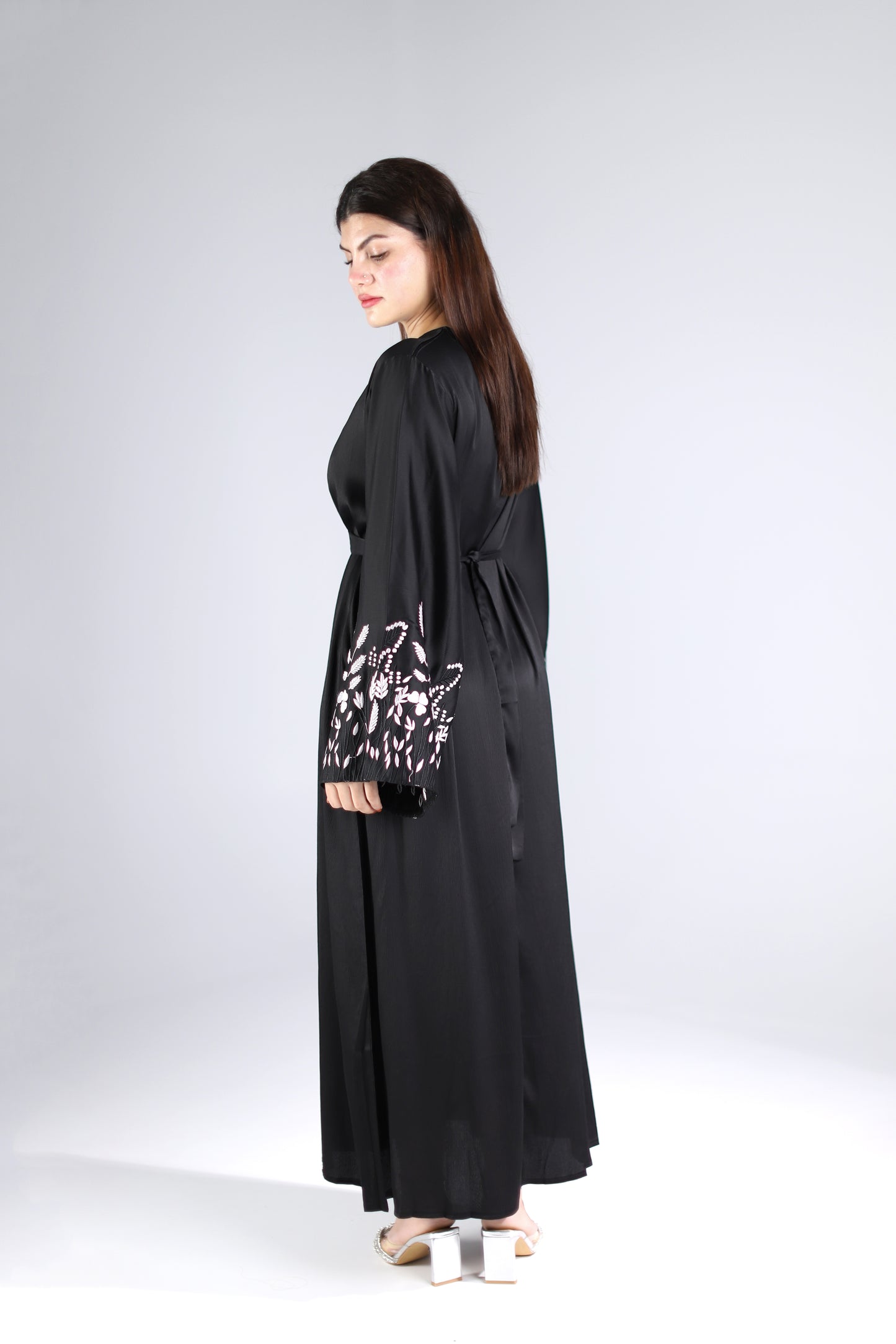 Maryam Embroidered Sleeve Maxi Dress