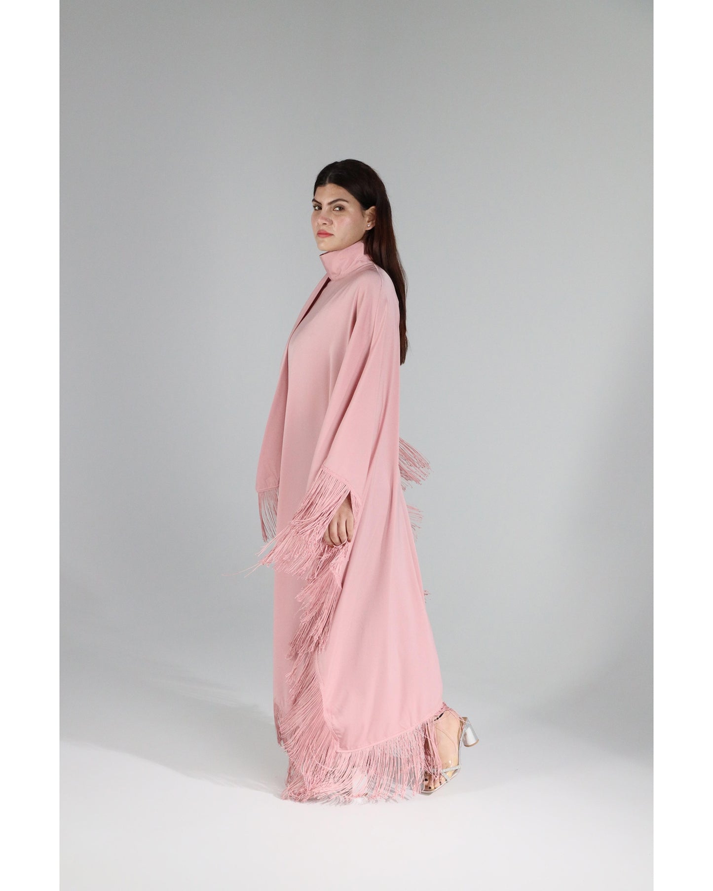 Leyla Tassel Dress - Baby Pink