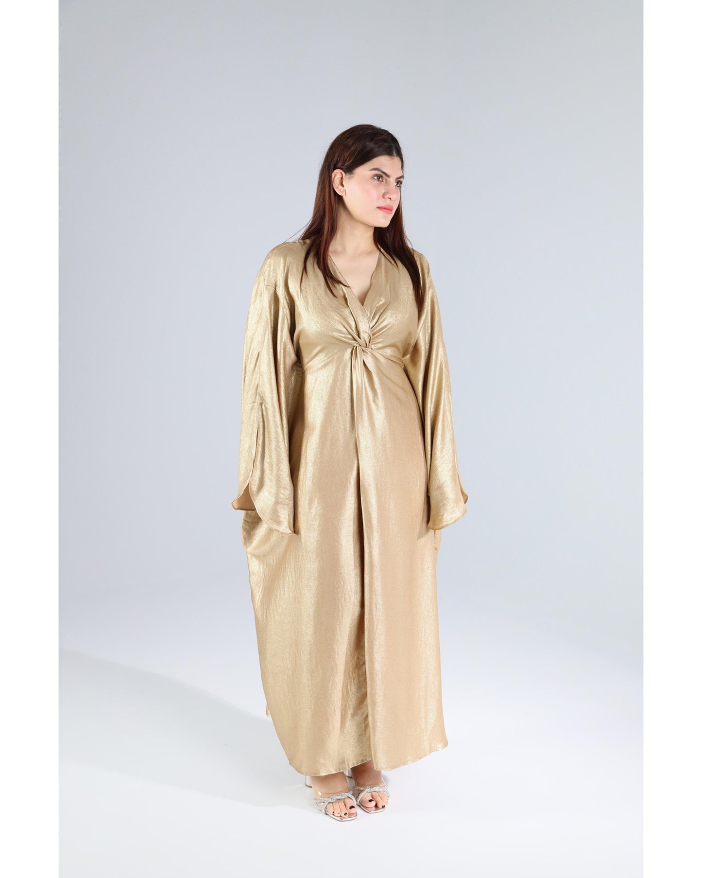 Jasmine Butterfly Twisted Kaftan - Gold