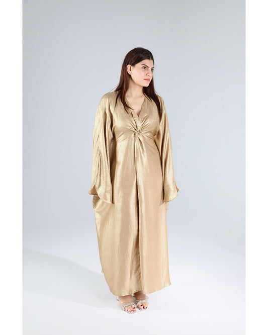 Jasmine Butterfly Twisted Kaftan - Gold