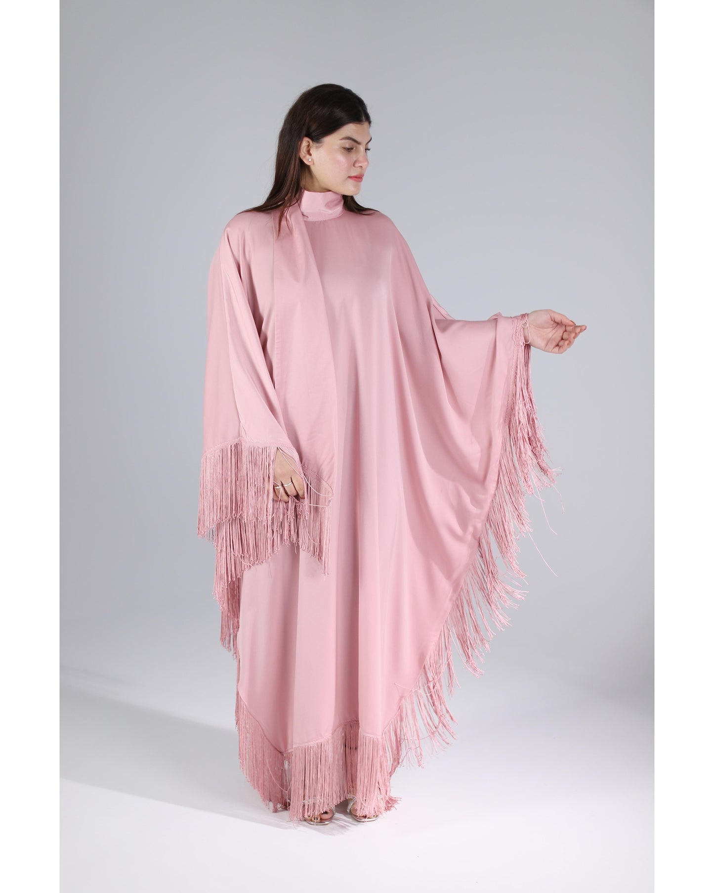 Leyla Tassel Dress - Baby Pink