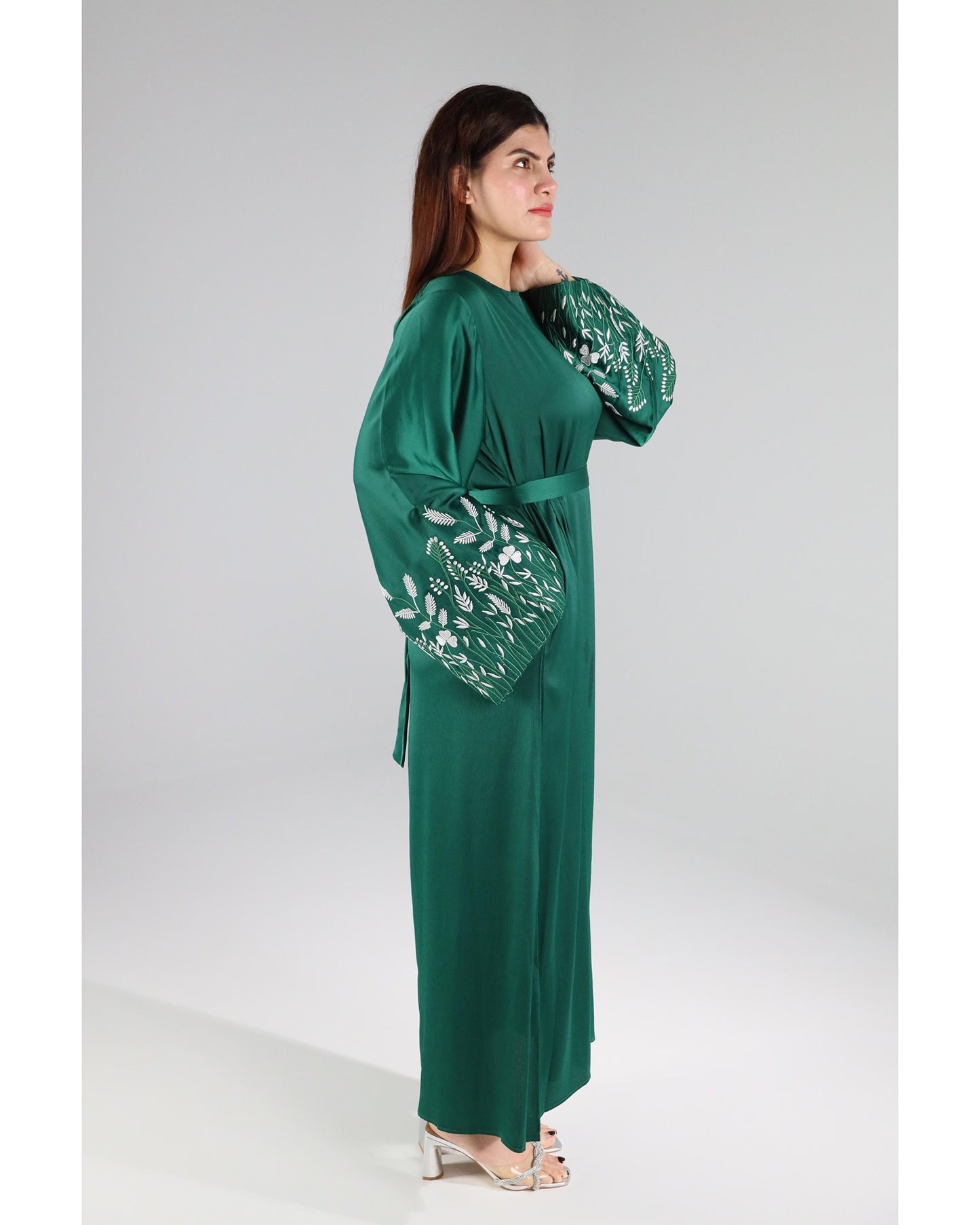 Maryam Embroidered Sleeve Maxi Dress